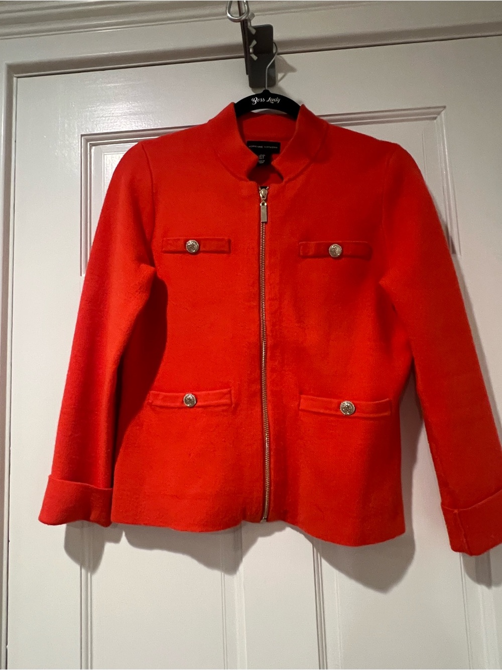 Adrienne Vittafini Zip Front Coat Jacket - Unbranded
